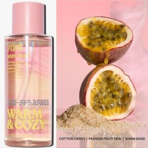 PINK Victoria's Secret Warm & Cozy Sun-Splashed Body Mist 8oz NEW